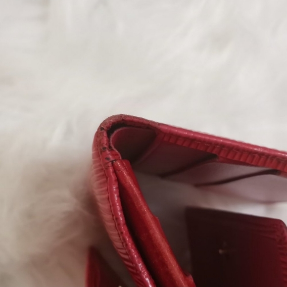Louis Vuitton Red Epi Leather Compact Snap Wallet - Picture 9 of 16